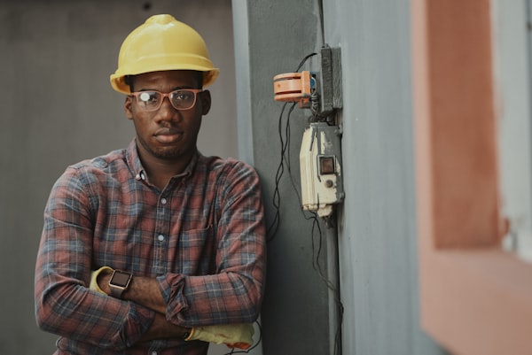 HVAC technician at work